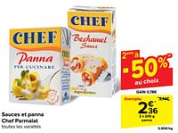 Promotions Panna chef parmalat - Chef - Valide de 22/05/2024 à 03/06/2024 chez Carrefour