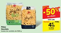 Promotions Pâtes garofalo elicoidali - Garofalo - Valide de 22/05/2024 à 03/06/2024 chez Carrefour