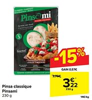 Promotions Pinsa classique pinsami - Pinsami - Valide de 22/05/2024 à 03/06/2024 chez Carrefour