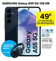 Promotions Samsung galaxy a55 5g 128 gb - Samsung - Valide de 22/05/2024 à 03/06/2024 chez Carrefour