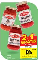 Promotions Sauce pour pâtes pecorino - Bertolli - Valide de 22/05/2024 à 03/06/2024 chez Carrefour