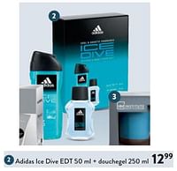 Promoties Adidas ice dive edt + douchegel - Adidas - Geldig van 22/05/2024 tot 04/06/2024 bij DI