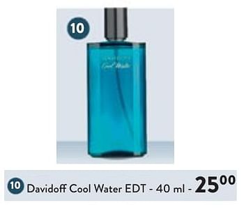 Promoties Davidoff cool water edt - Davidoff - Geldig van 22/05/2024 tot 04/06/2024 bij DI