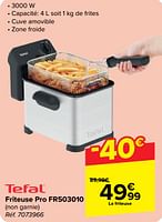 Promotions Tefal friteuse pro fr503010 - Tefal - Valide de 22/05/2024 à 03/06/2024 chez Carrefour