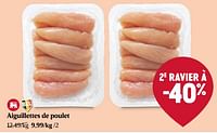 Promotions Aiguillettes de poulet - Produit Maison - Delhaize - Valide de 23/05/2024 à 29/05/2024 chez Delhaize