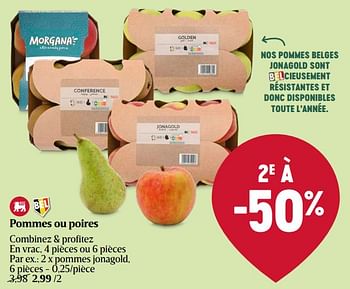 Promotions Pommes jonagold - Produit Maison - Delhaize - Valide de 23/05/2024 à 29/05/2024 chez Delhaize