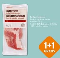 Promotions Lard petit-déjeuner fumé de manière artisanale - Huismerk - Okay Buurtwinkels - Valide de 22/05/2024 à 04/06/2024 chez OKay