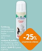 Promotions Carlsbourg crème entière en bombe - Carlsbourg - Valide de 22/05/2024 à 04/06/2024 chez OKay