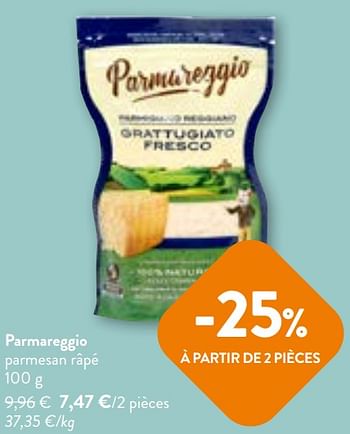 Promotions Parmareggio parmesan râpé - Parmareggio - Valide de 22/05/2024 à 04/06/2024 chez OKay
