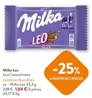 Promotions Milka leo - Milka - Valide de 22/05/2024 à 04/06/2024 chez OKay