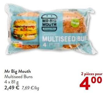 Promotions Mr big mouth multiseed buns - Mr.Bigmouth - Valide de 22/05/2024 à 04/06/2024 chez OKay