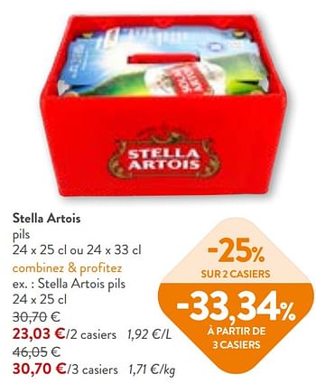 Promotions Stella artois pils - Stella Artois - Valide de 22/05/2024 à 04/06/2024 chez OKay