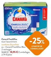 Promotions Canard freshdisc bleu - Canard WC - Valide de 22/05/2024 à 04/06/2024 chez OKay
