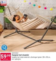 Promoties Hangmat met staander - Adventuridge - Geldig van 29/05/2024 tot 02/06/2024 bij Aldi