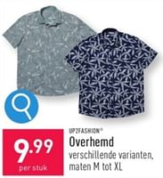 Promoties Overhemd - UP2Fashion - Geldig van 29/05/2024 tot 02/06/2024 bij Aldi