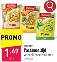 Promoties Pastamaaltijd - DELICATO - Geldig van 31/05/2024 tot 02/06/2024 bij Aldi
