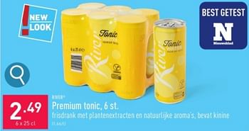 Promoties Premium tonic - River - Geldig van 27/05/2024 tot 01/06/2024 bij Aldi