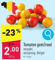 Promoties Tomaten geel-rood - Huismerk - Aldi - Geldig van 27/05/2024 tot 01/06/2024 bij Aldi