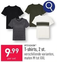 Promoties T-shirts - UP2Fashion - Geldig van 01/06/2024 tot 02/06/2024 bij Aldi