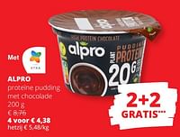 Promoties Alpro proteïne pudding met chocolade - Alpro - Geldig van 23/05/2024 tot 05/06/2024 bij Spar (Colruytgroup)