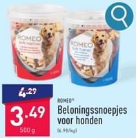 Promoties Beloningssnoepjes voor honden - Romeo - Geldig van 27/05/2024 tot 02/06/2024 bij Aldi