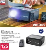 Promoties Philips beamer neopix 110 - Philips - Geldig van 01/06/2024 tot 02/06/2024 bij Aldi