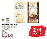 Promoties Ferrero rocher chocoladetabletten melk of wit - Ferrero - Geldig van 23/05/2024 tot 05/06/2024 bij Spar (Colruytgroup)