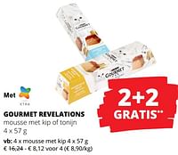 Promoties Gourmet revelations mousse met kip of tonijn - Purina - Geldig van 23/05/2024 tot 05/06/2024 bij Spar (Colruytgroup)