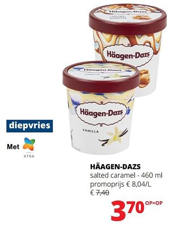 Promoties Häagen-dazs salted caramel - Haagen-Dazs - Geldig van 23/05/2024 tot 05/06/2024 bij Spar (Colruytgroup)