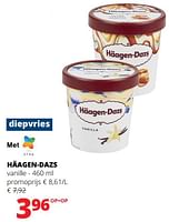 Promoties Häagen-dazs vanille - Haagen-Dazs - Geldig van 23/05/2024 tot 05/06/2024 bij Spar (Colruytgroup)