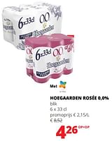 Promoties Hoegaarden rosée blik - Hoegaarden - Geldig van 23/05/2024 tot 05/06/2024 bij Spar (Colruytgroup)