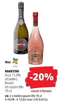 Martini brut of bellini limoni of rossini-Martini