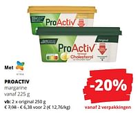 Promoties Proactiv margarine original - Pro-Activ - Geldig van 23/05/2024 tot 05/06/2024 bij Spar (Colruytgroup)