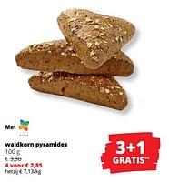 Promoties Waldkorn pyramides - Huismerk - Spar Retail - Geldig van 23/05/2024 tot 05/06/2024 bij Spar (Colruytgroup)