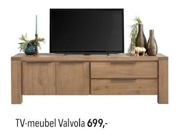 Promoties Tv meubel valvola - Huismerk - Pronto Wonen - Geldig van 19/05/2024 tot 25/05/2024 bij Pronto Wonen