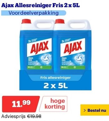 Promoties Ajax allesreiniger fris - Ajax - Geldig van 21/05/2024 tot 26/05/2024 bij Bol.com