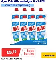 Promoties Ajax fris allesreiniger - Ajax - Geldig van 21/05/2024 tot 26/05/2024 bij Bol.com