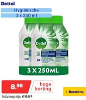 Promoties Dettol hygienische - Dettol - Geldig van 21/05/2024 tot 26/05/2024 bij Bol.com