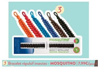 Promotions Bracelet répulsif insectes - mosquitno - Mosquitno - Valide de 22/05/2024 à 04/06/2024 chez DI
