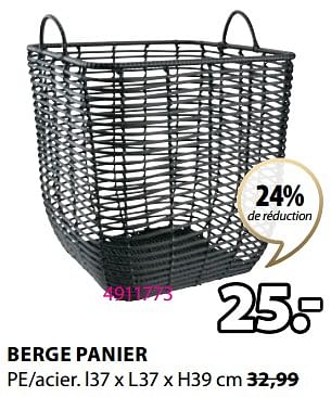 Promotions Berge panier - Produit Maison - Jysk - Valide de 20/05/2024 à 23/06/2024 chez Jysk