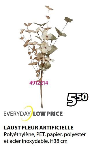 Promotions Laust fleur artificielle - Produit Maison - Jysk - Valide de 20/05/2024 à 23/06/2024 chez Jysk