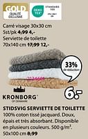 Promotions Stidsvig serviette de toilette - Kronborg - Valide de 20/05/2024 à 23/06/2024 chez Jysk