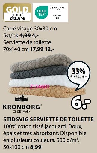 Promotions Stidsvig serviette de toilette - Kronborg - Valide de 20/05/2024 à 23/06/2024 chez Jysk