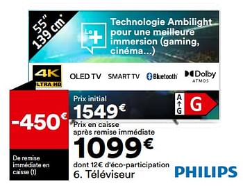 Promotions Téléviseur philips 55oled708-12 - Philips - Valide de 21/05/2024 à 17/06/2024 chez But