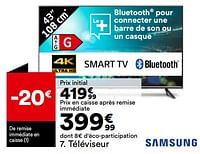 Promotions Téléviseur samsung 43cu7025 - Samsung - Valide de 21/05/2024 à 17/06/2024 chez But