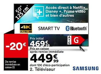Promotions Téléviseur samsung 50cu7025 - Samsung - Valide de 21/05/2024 à 17/06/2024 chez But