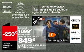 Promotions Téléviseur samsung 65q67c - Samsung - Valide de 21/05/2024 à 17/06/2024 chez But