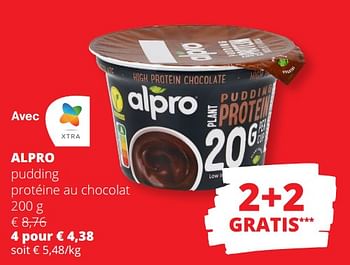 Promotions Alpro pudding protéine au chocolat - Alpro - Valide de 23/05/2024 à 05/06/2024 chez Spar (Colruytgroup)