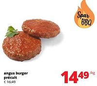 Promotions Angus burger précuit - Produit Maison - Spar Retail - Valide de 23/05/2024 à 05/06/2024 chez Spar (Colruytgroup)