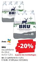 Promotions Bru eau pétillante - Bru - Valide de 23/05/2024 à 05/06/2024 chez Spar (Colruytgroup)